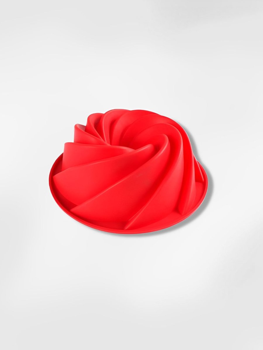 Moule à savarin en silicone Tourbillon Rouge