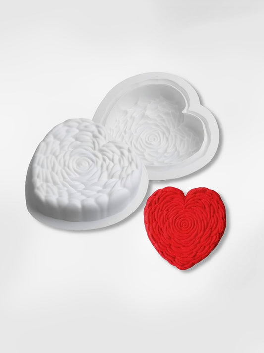 Moule à entremets en coeur en silicone  Coeur de Fleur