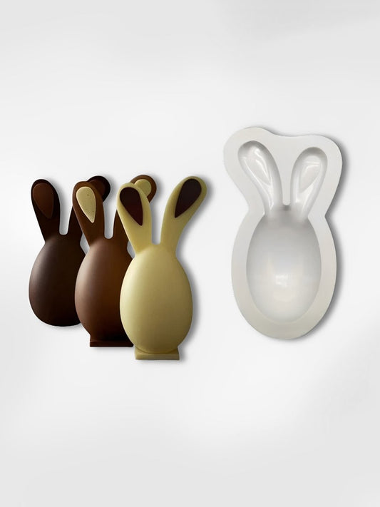 Moule à oeuf en chocolat en silicone  Lapin de Pâques