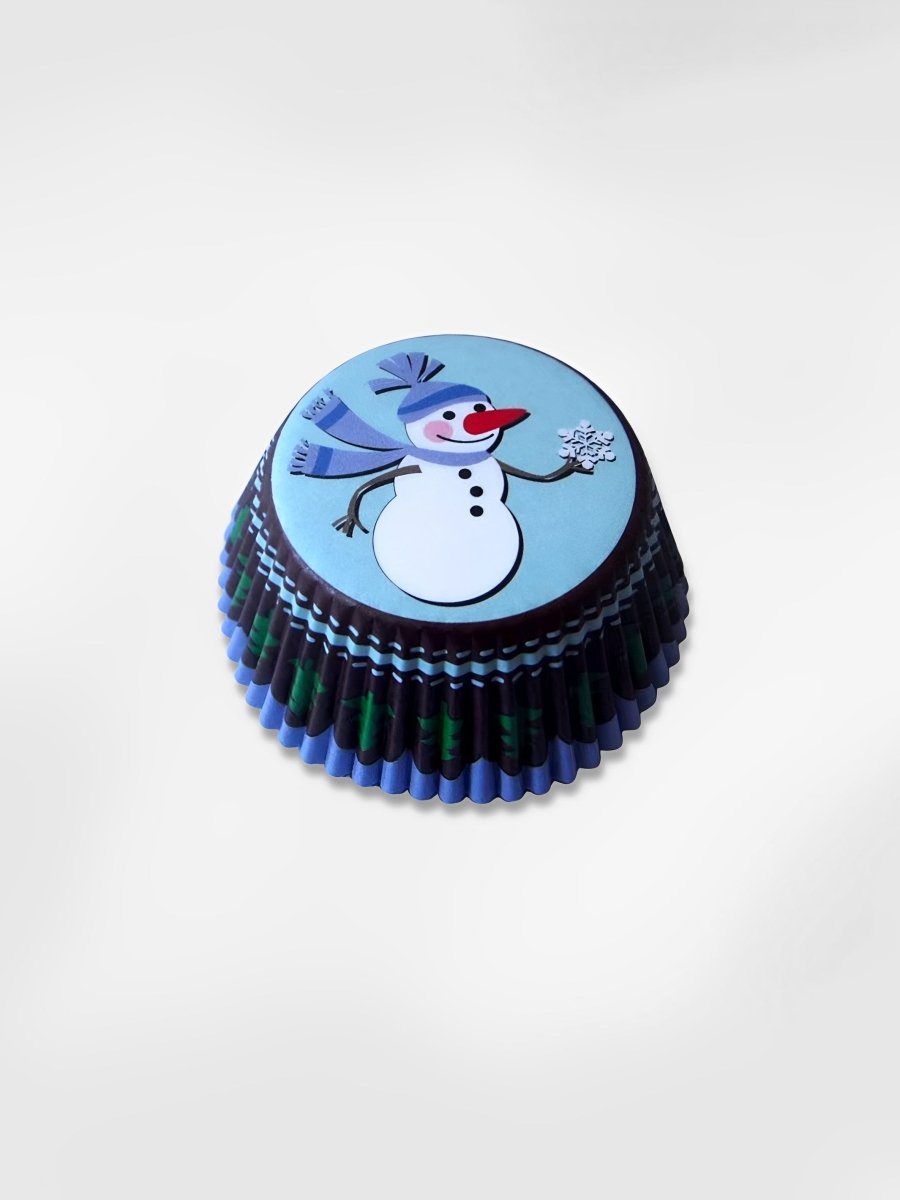 Moule à cupcake  Snowman Blue (x50)