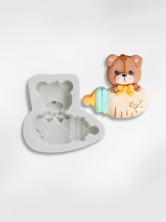 Moule ourson en silicone  Biberon