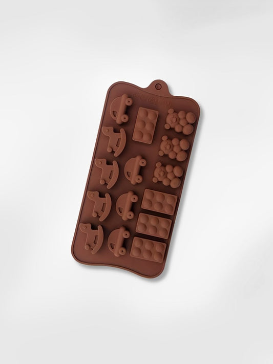 Moule à chocolats en silicone  Choco Enfantins