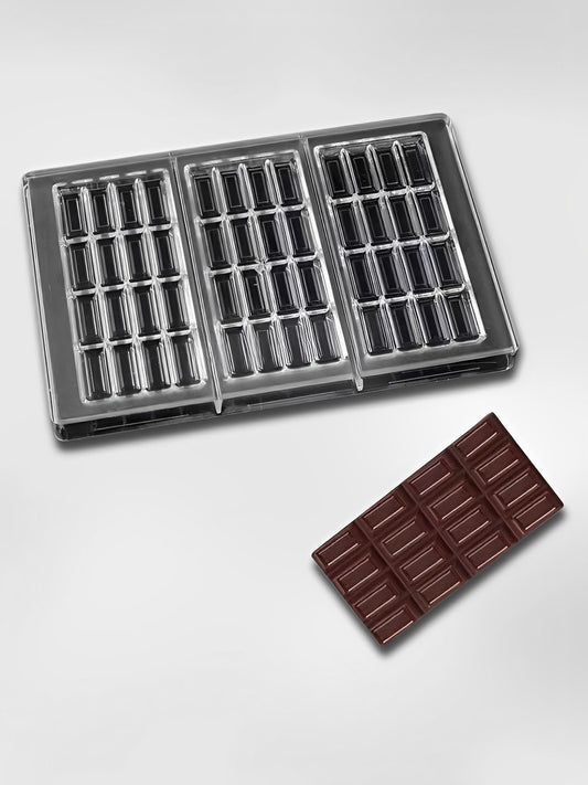 Moule à tablette de chocolats en polycarbonate  Barre Gourmande